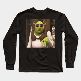 Funny Shrek Meme Long Sleeve T-Shirt